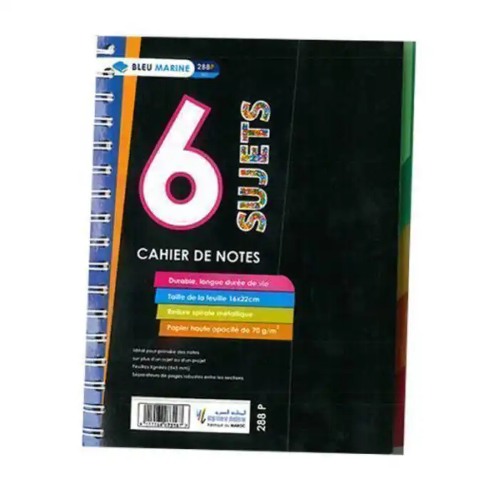 CAHIER 6 SUJETS