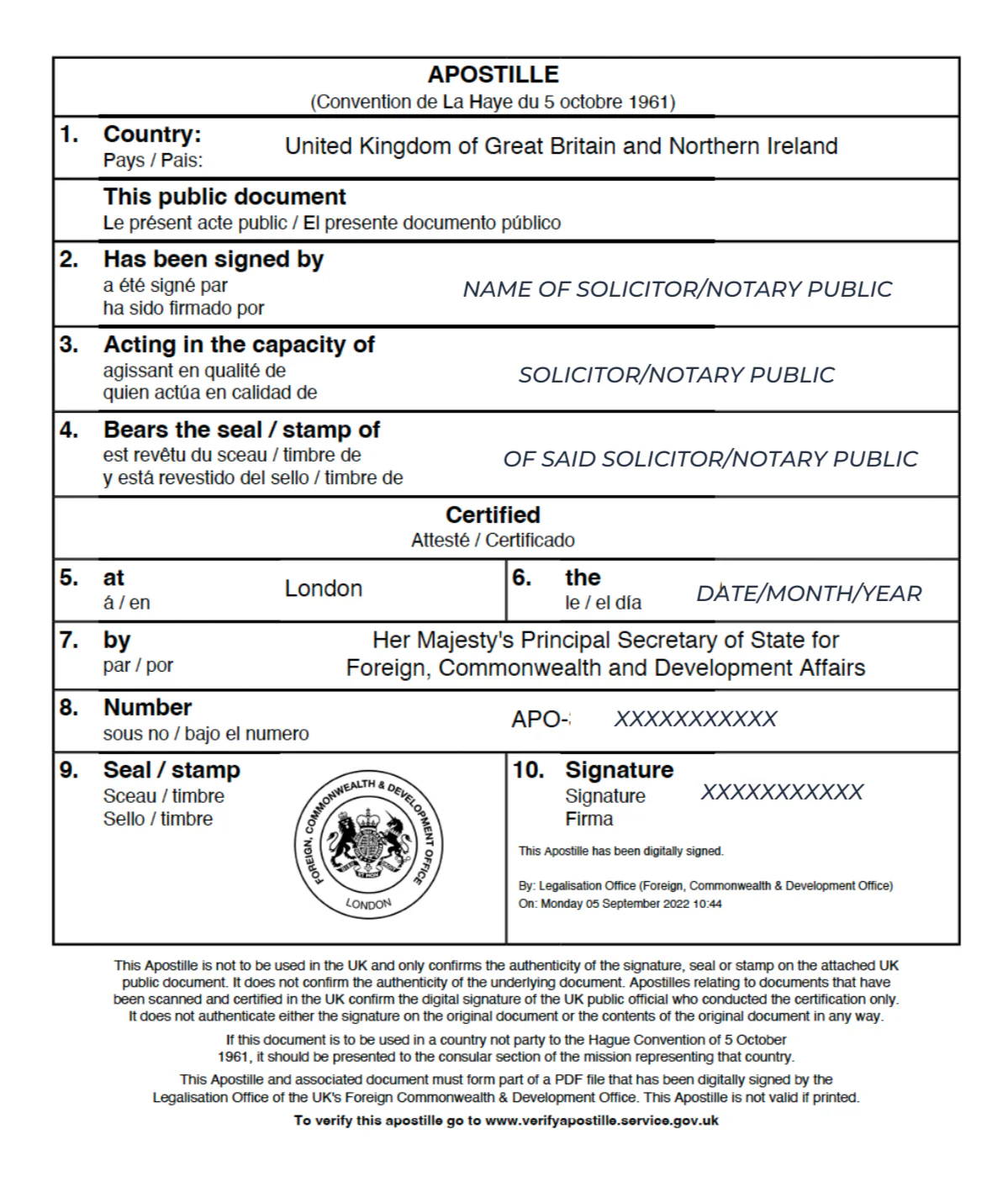 apostille